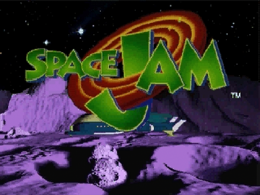 Space Jam title screen for Sega Saturn